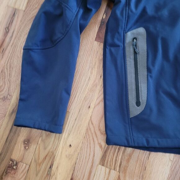 NWT Soft Shell Technical Jacket Navy Blue Large - Picture 7 of 15